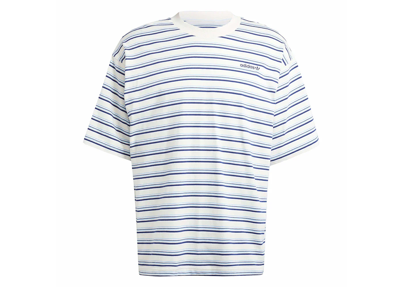 adidas 80s Loose Striped Tee Off White