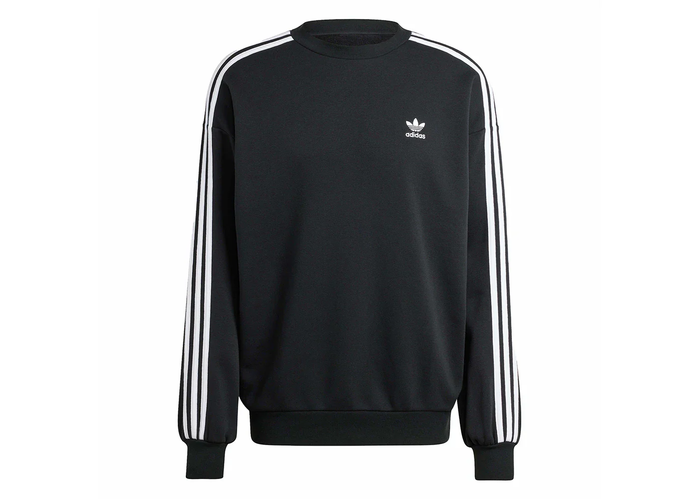 adidas Adicolor Oversized Crew Sweatshirt Black