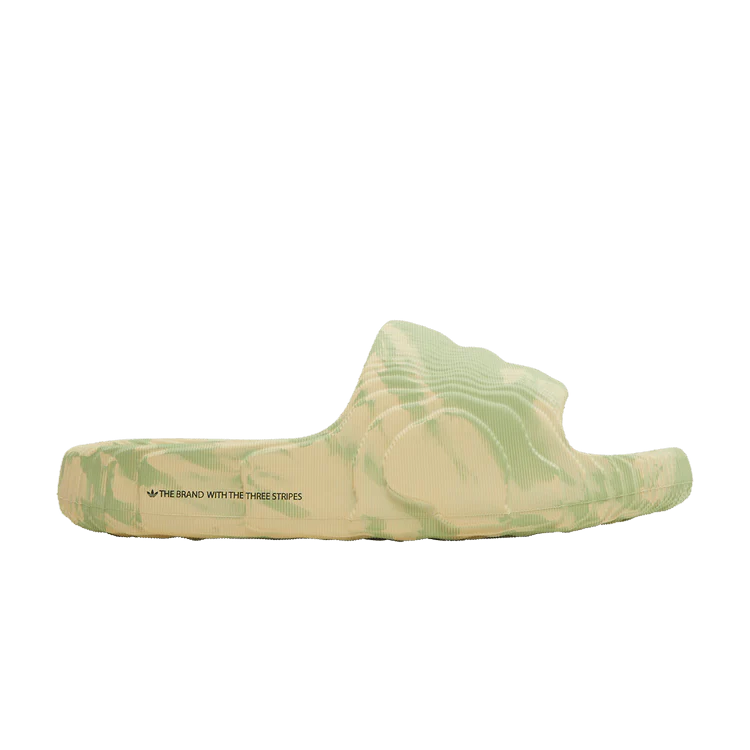 adidas Adilette 22 Slides Magic Lime St Desert Sand