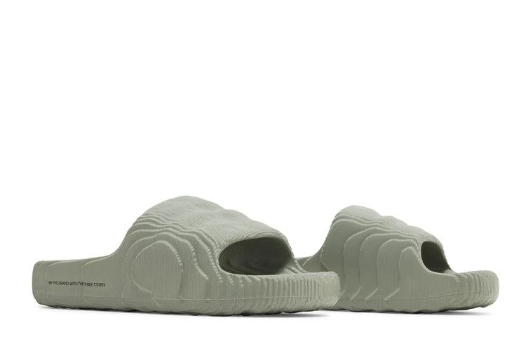 adidas Adilette 22 Slides Silver Green (Women's) - Image 8