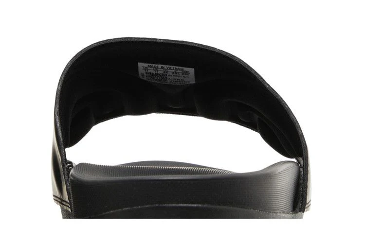 adidas Adilette Comfort Slides Core Black Gold Metallic - Image 7
