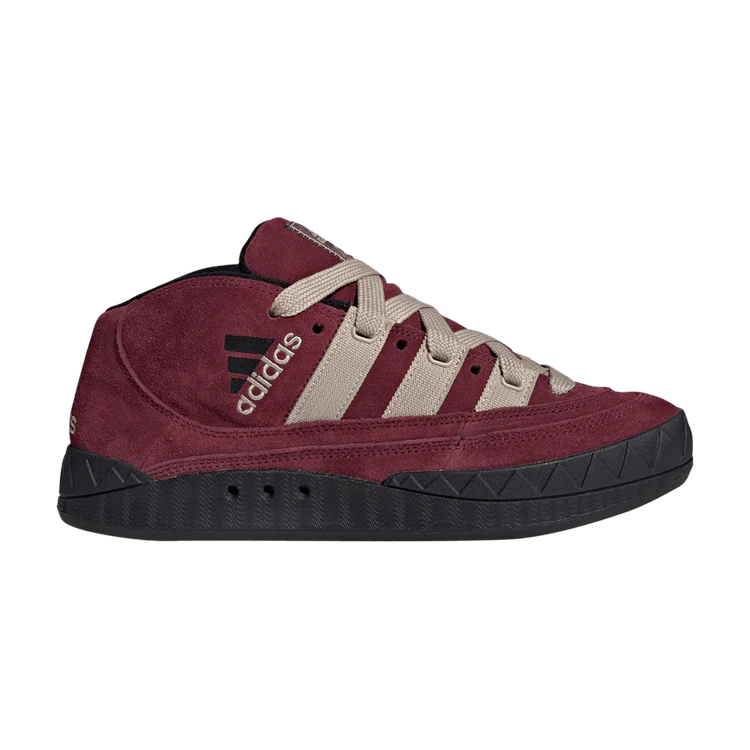 adidas Adimatic Mid Maroon Wonder Beige Core Black