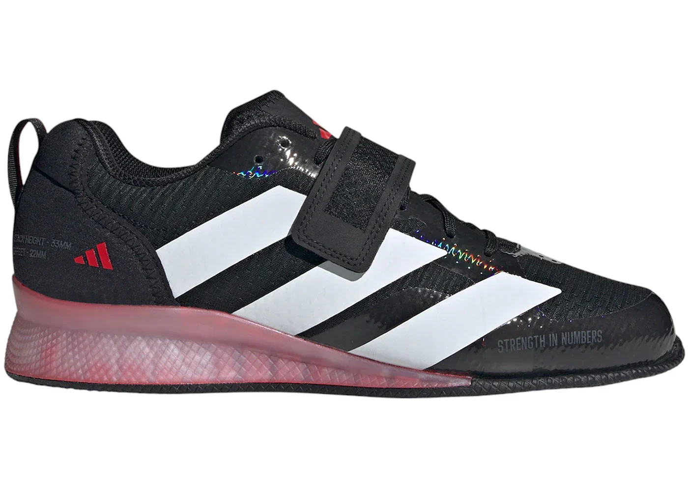 adidas Adipower 3 Core Black Cloud White Pure Ruby