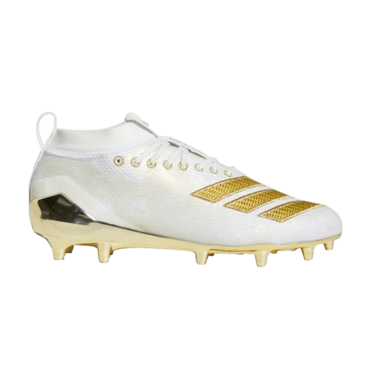 adidas Adizero 8.0 Cleat Cloud White Gold Metallic