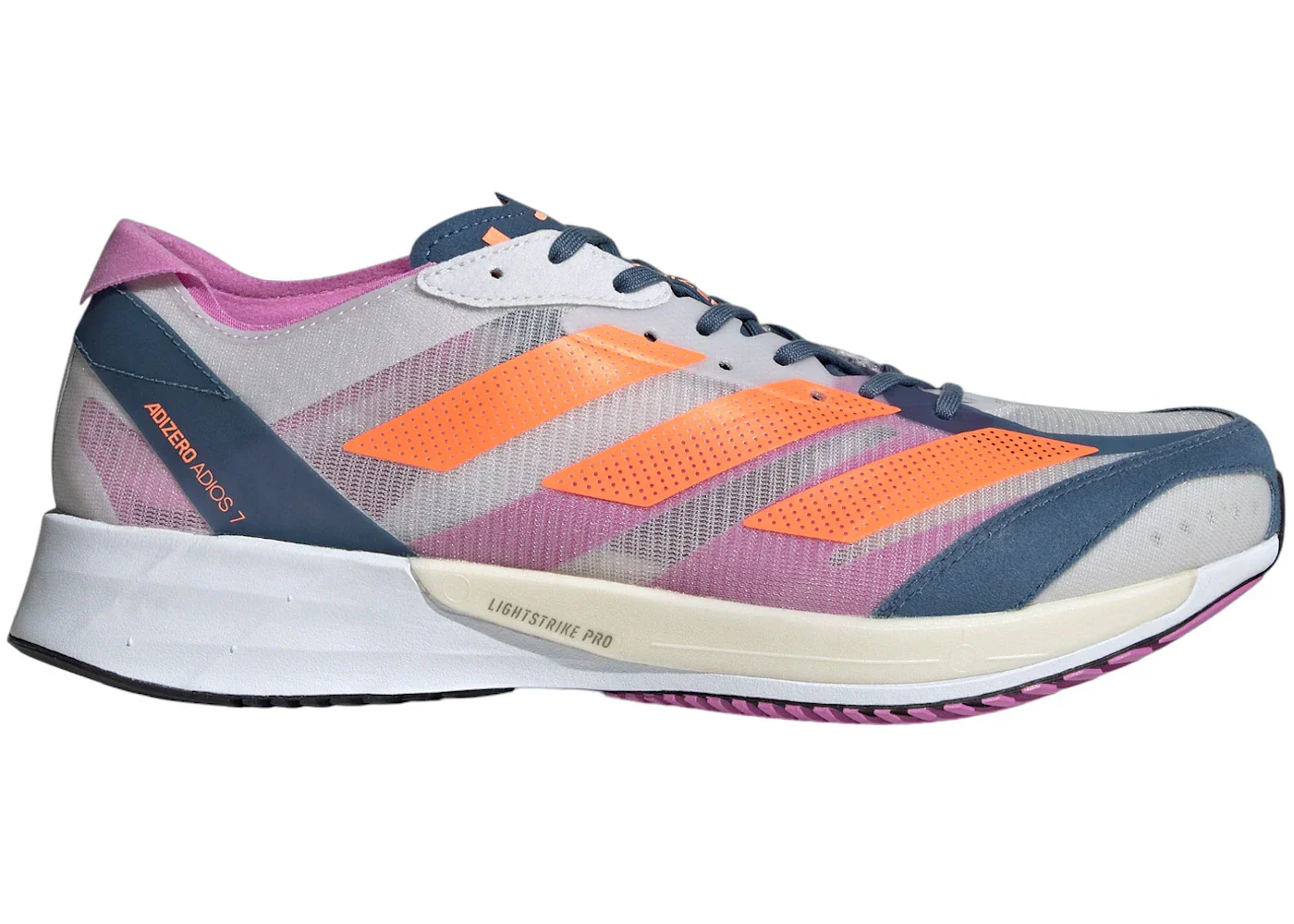 adidas Adizero Adios 7 Dash Grey Solar Orange Wonder Steel
