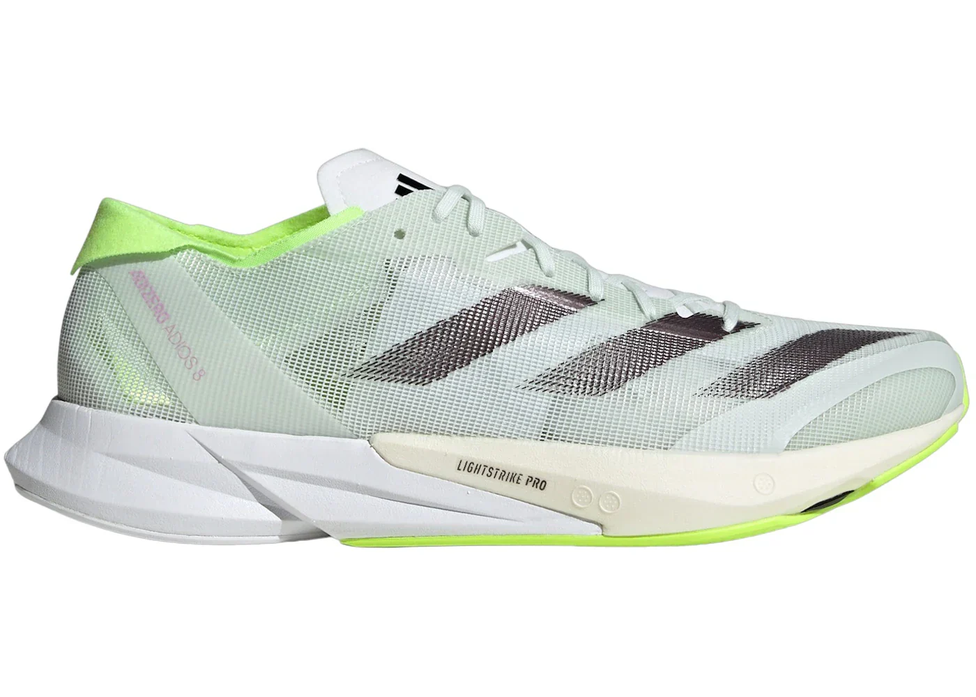 adidas Adizero Adios 8 Crystal Jade Aurora Met. Lucid Lemon - Image 2