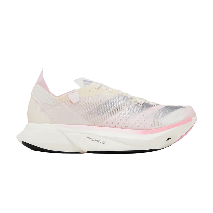 adidas Adizero Adios Pro 3 Chalk White Silver Metallic Clear Pink