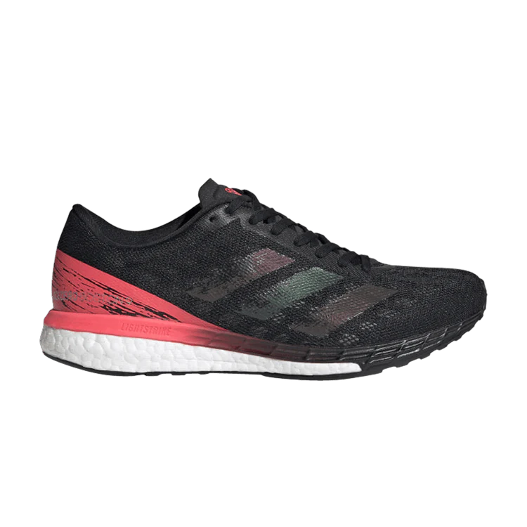 adidas Adizero Boston 9 Black Signal Pink (Women's)