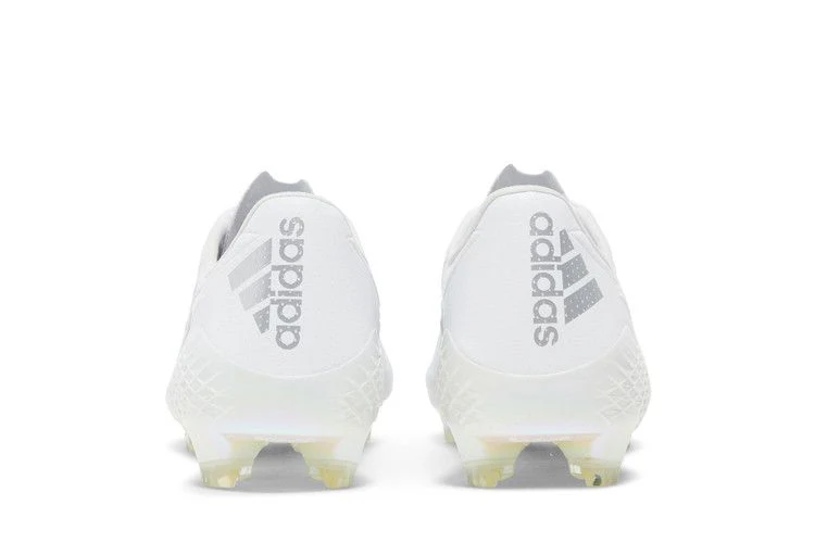 adidas Adizero F50 4 Leather FG White Silver Metallic - Image 6