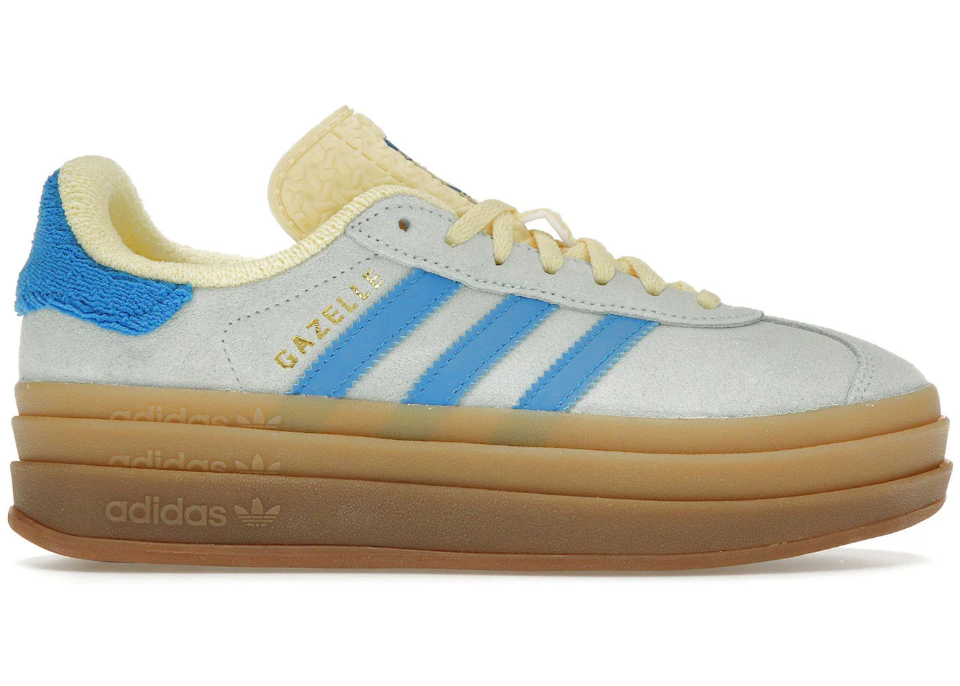 Adidas Gazelle Bold Almost Blue Yellow (Women'S)