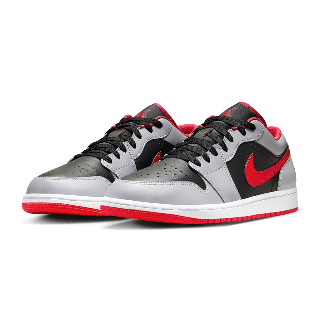 Air Jordan 1 Low Black Cement Grey Fire Red Sale - Image 4
