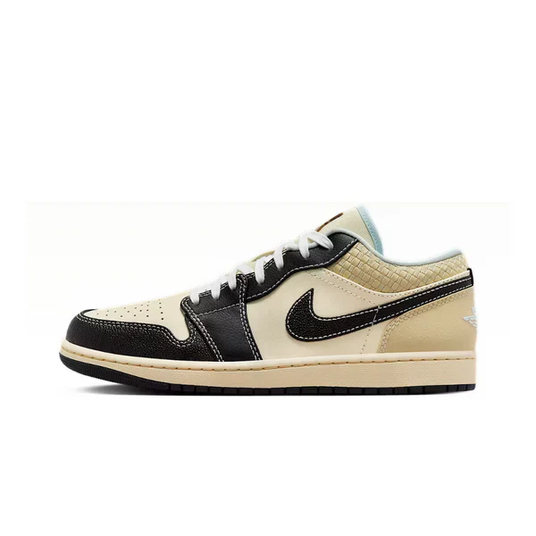 Air Jordan 1 Low SE Coconut Milk Black Muslin - Image 2
