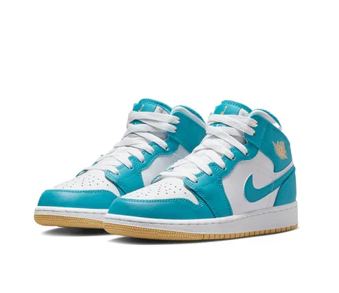 Air Jordan 1 Mid Aquatone (GS) - Image 2