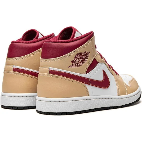 Air Jordan 1 Mid "Light Curry Cardinal Red" Sale - Image 8
