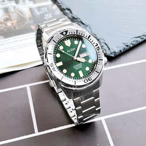 Alba Automatic Green Dial Men 42.4mm AL4443X1 - Image 4