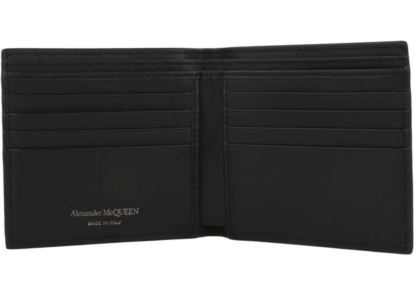 Alexander Mcqueen Graffiti Logo Bi-Fold Wallet Black/White - Image 2