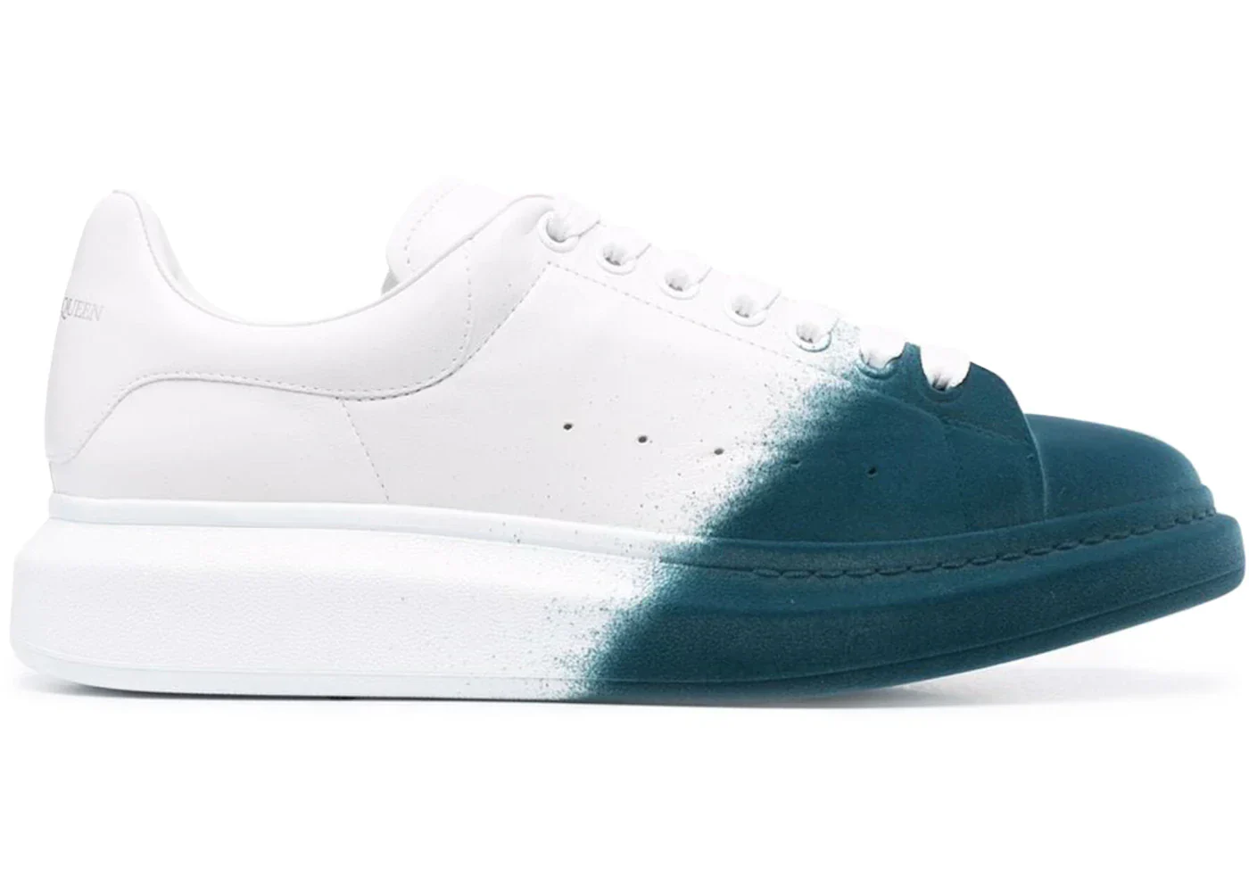Alexander Mcqueen Oversized Two-Tone White Emerald Green - Image 5