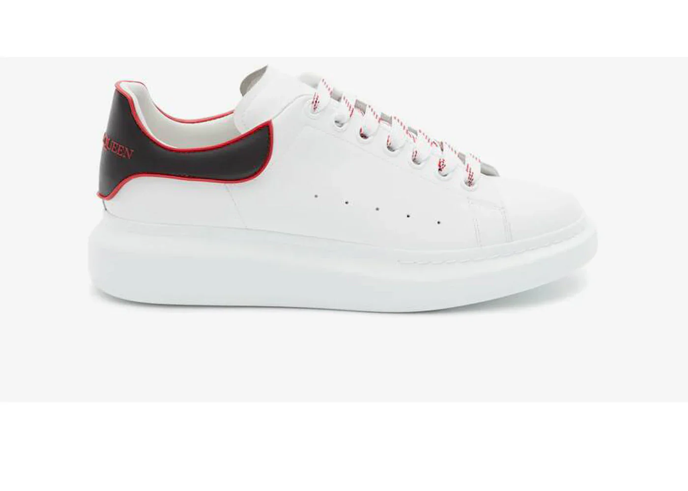 Alexander Mcqueen Oversized White Black Red Outline