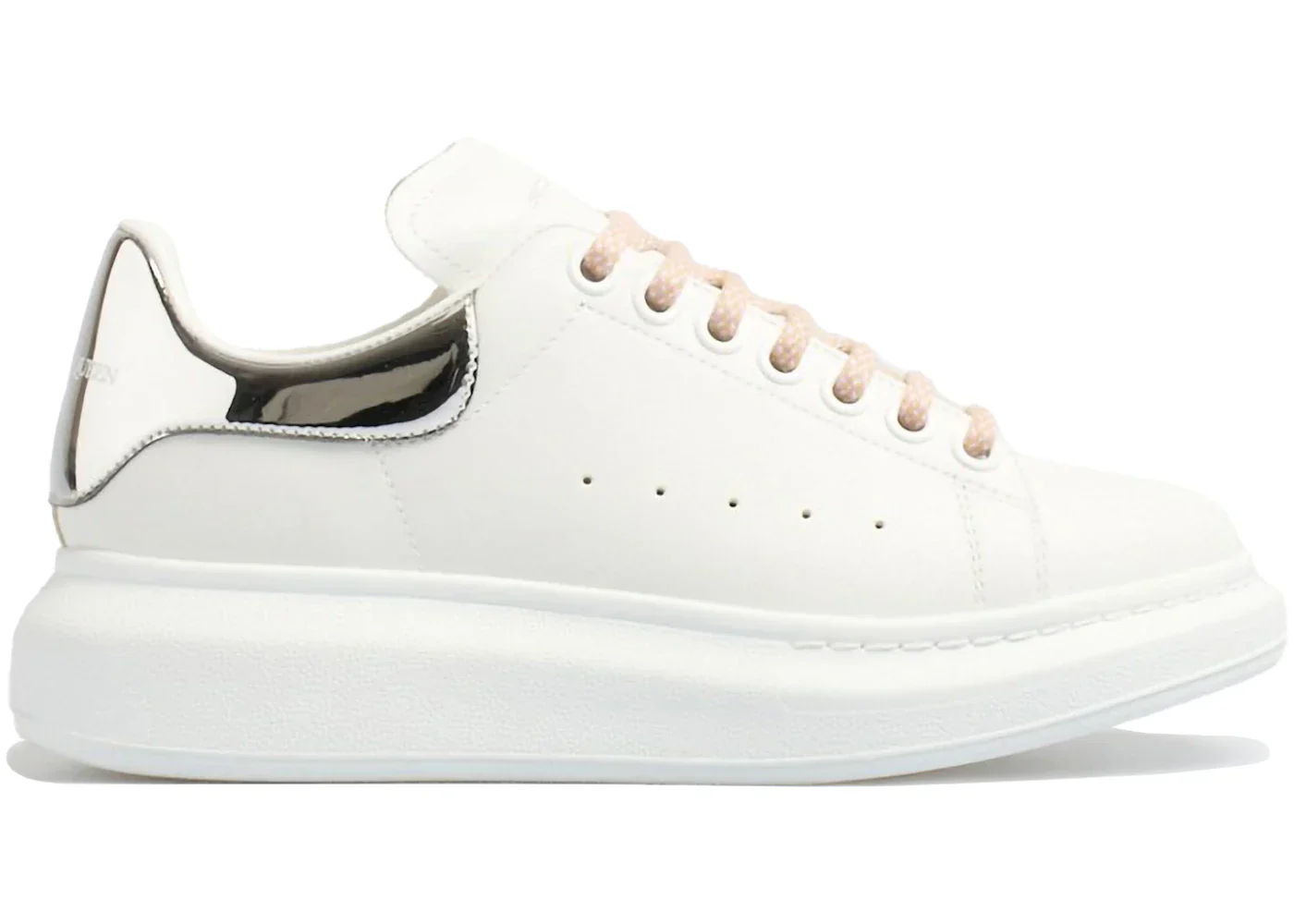 Alexander Mcqueen Oversized White Silver Pink (Women'S)