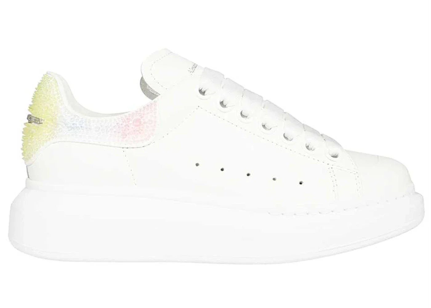 Alexander Mcqueen Oversized White Yellow Multi (Women'S)