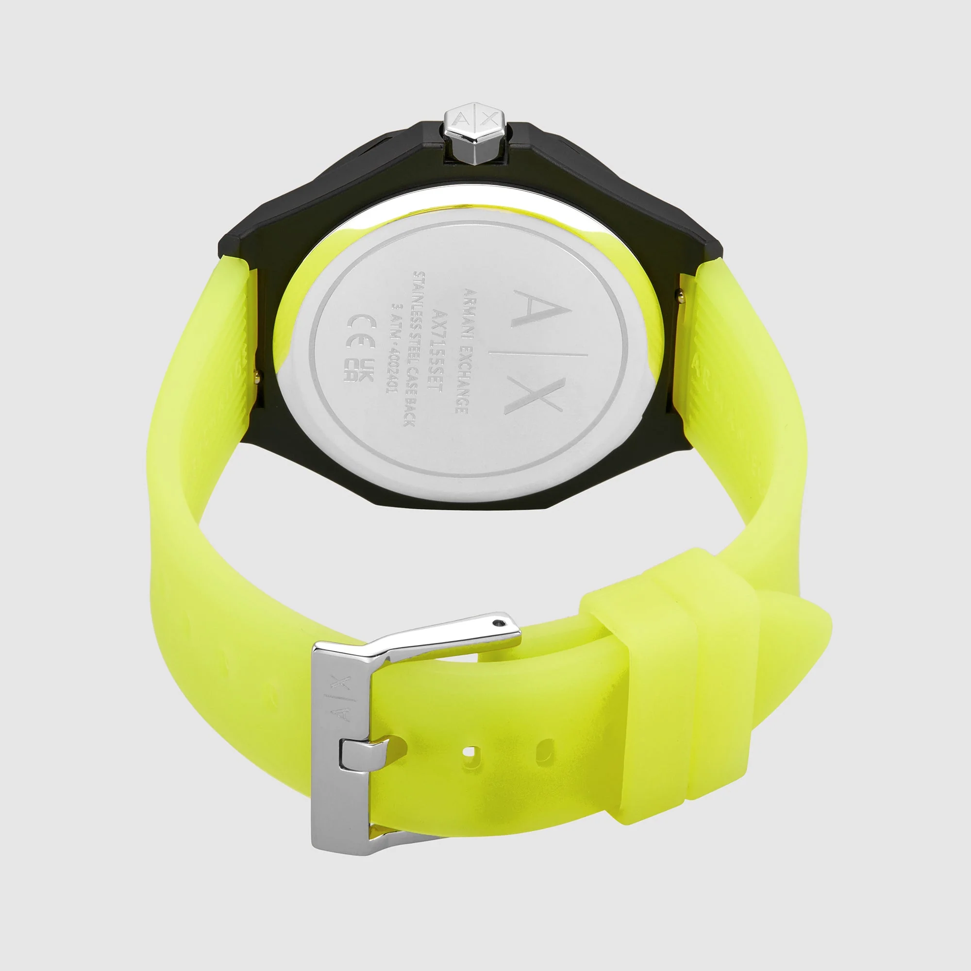 Andrea Women Quartz Black Dial Analog Silicone Watch AX7155SET - Image 3