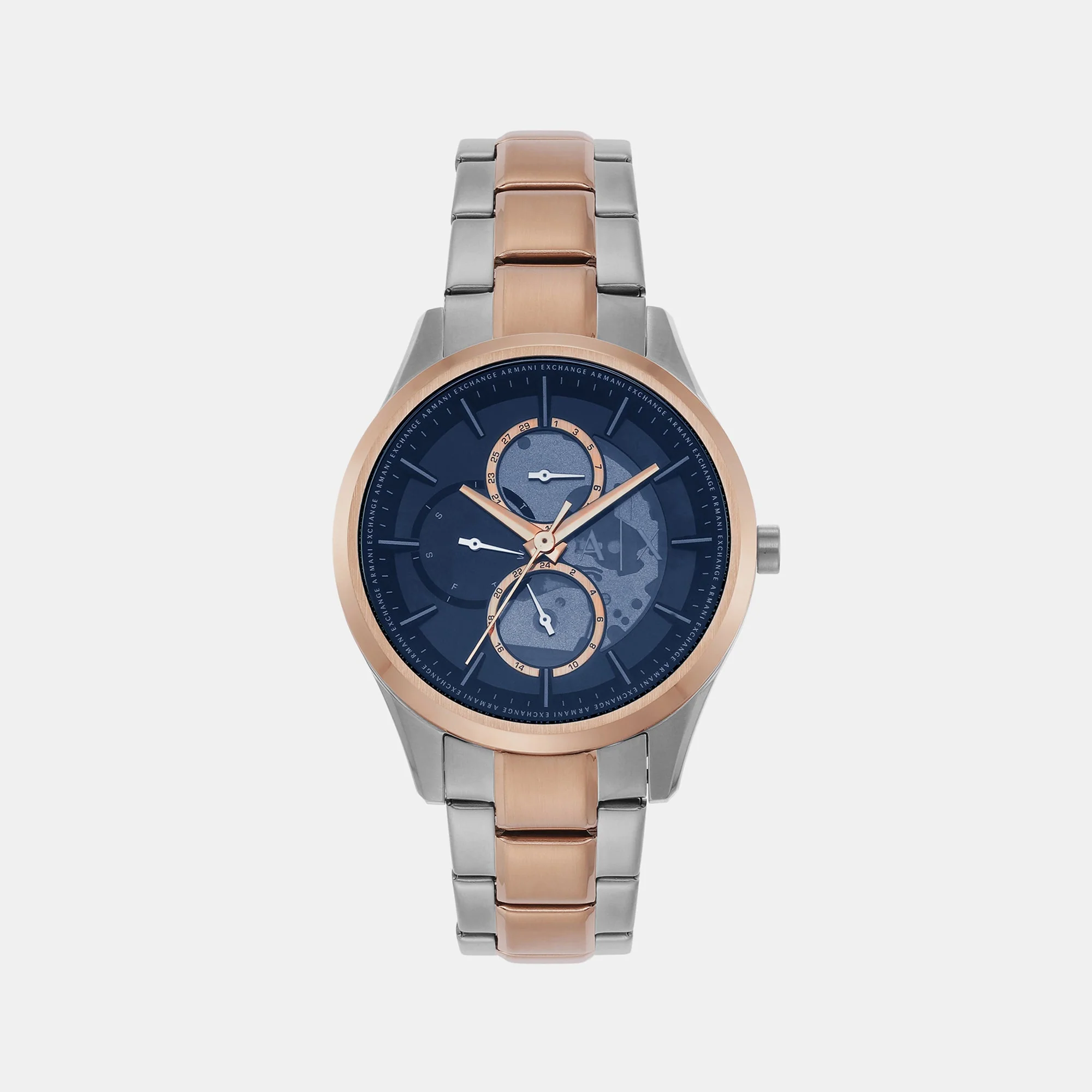 Dante Men Quartz Blue Dial Chronograph Stainless Steel Watch AX1874