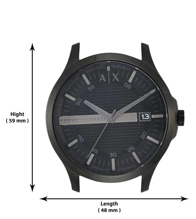 Armani Exchange Hampton Black Dial Men 46mm - Image 2