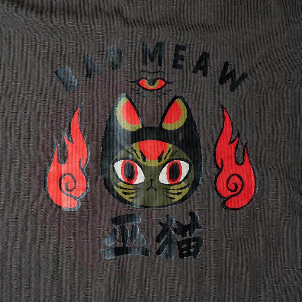BADMEAW WITCH CAT TEE-GREY - Image 3