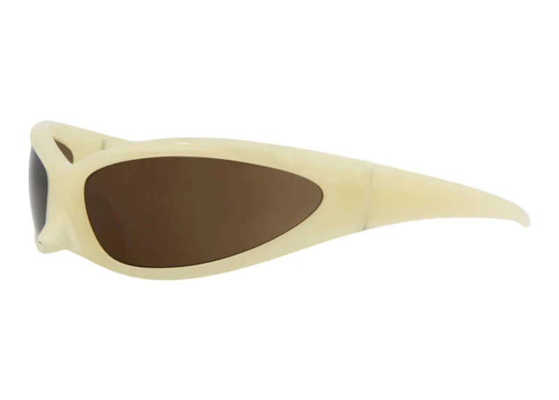 Balenciaga Shield Sunglasses Yellow/Brown