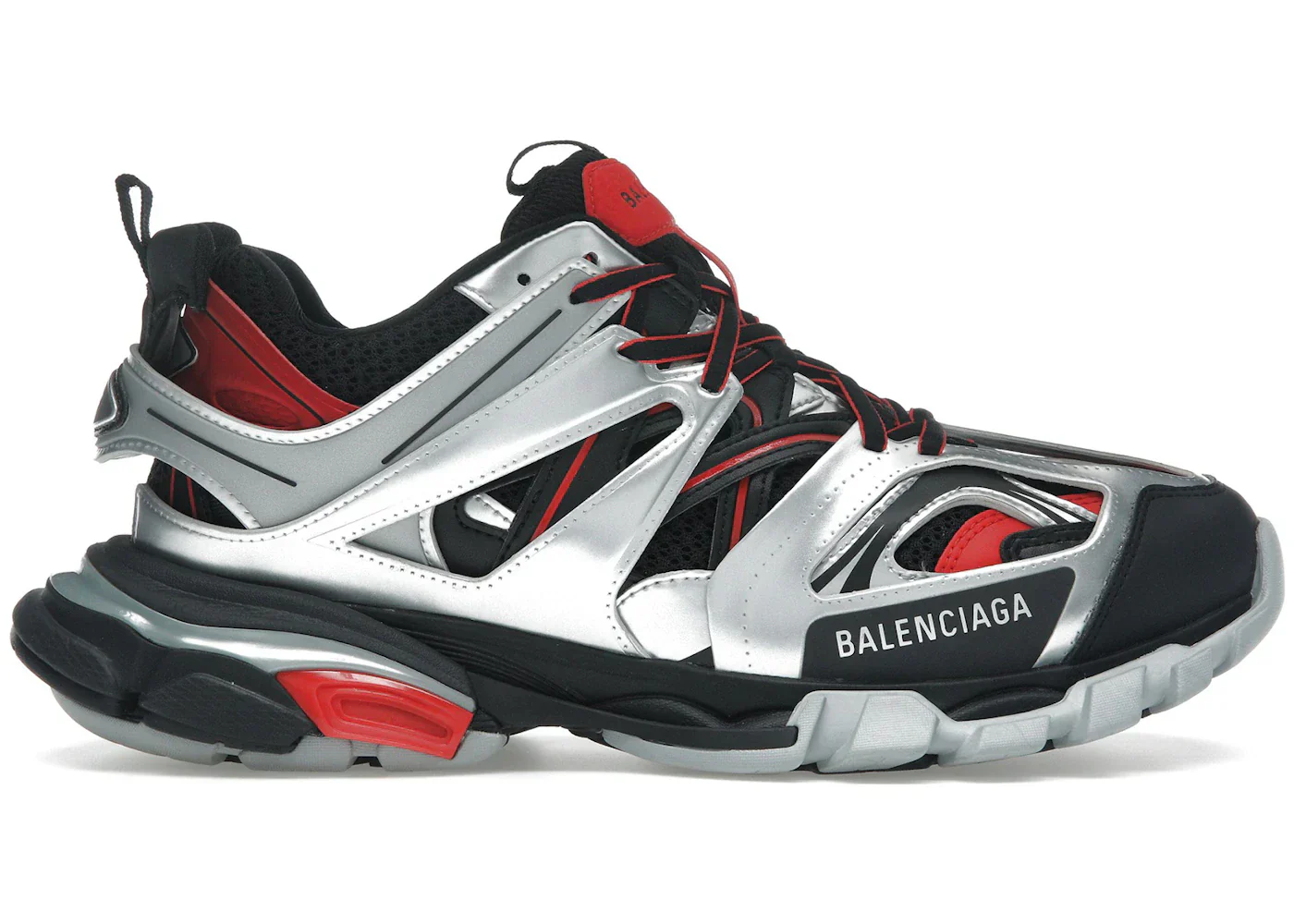 Balenciaga Track Black Red White Silver