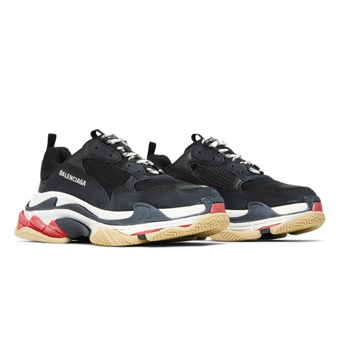 Balenciaga Triple S Red Black - Image 2