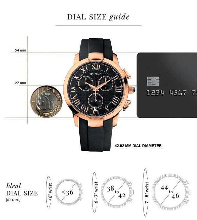 Balmain Iconic Chrono Gents Black Dial Men 42.92mm - Image 3