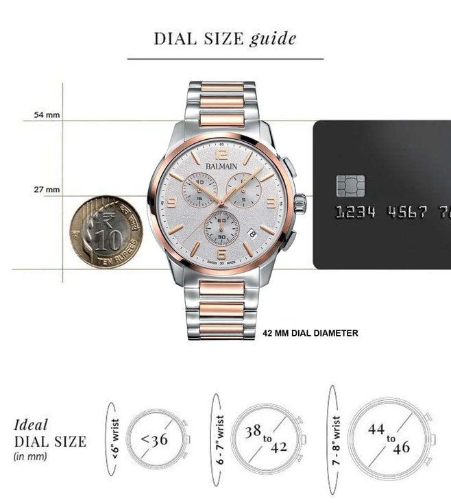 Balmain Madrigal Chrono Gent Silver Dial Men 42mm