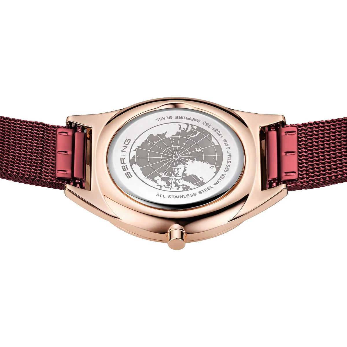 Bering Ultra Slim Red Dial Women 31mm - Image 2