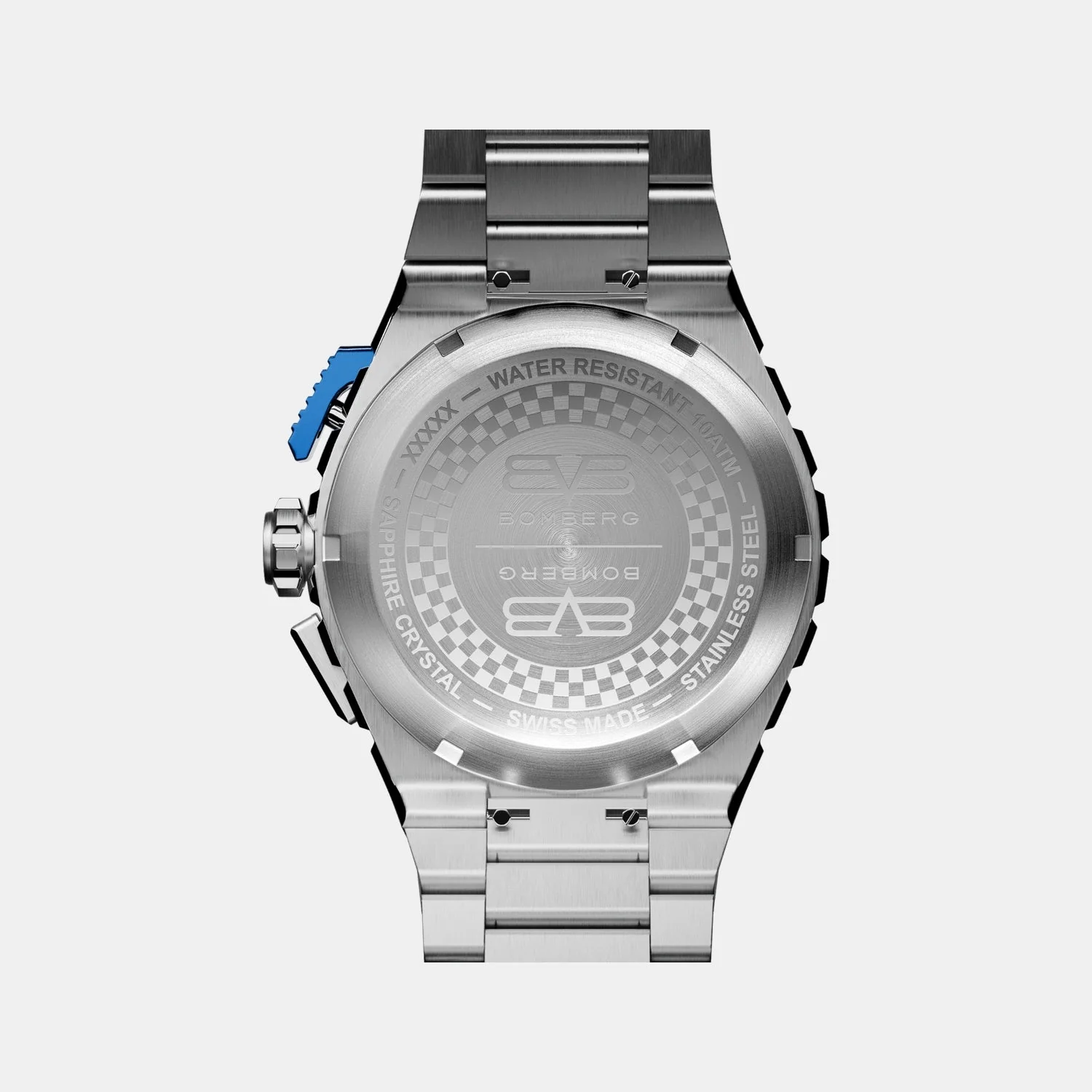 Apex Pulse Men Quartz Blue Dial Chronograph Stainless Steel Watch NT42CHSS.02-3.12 - Image 3