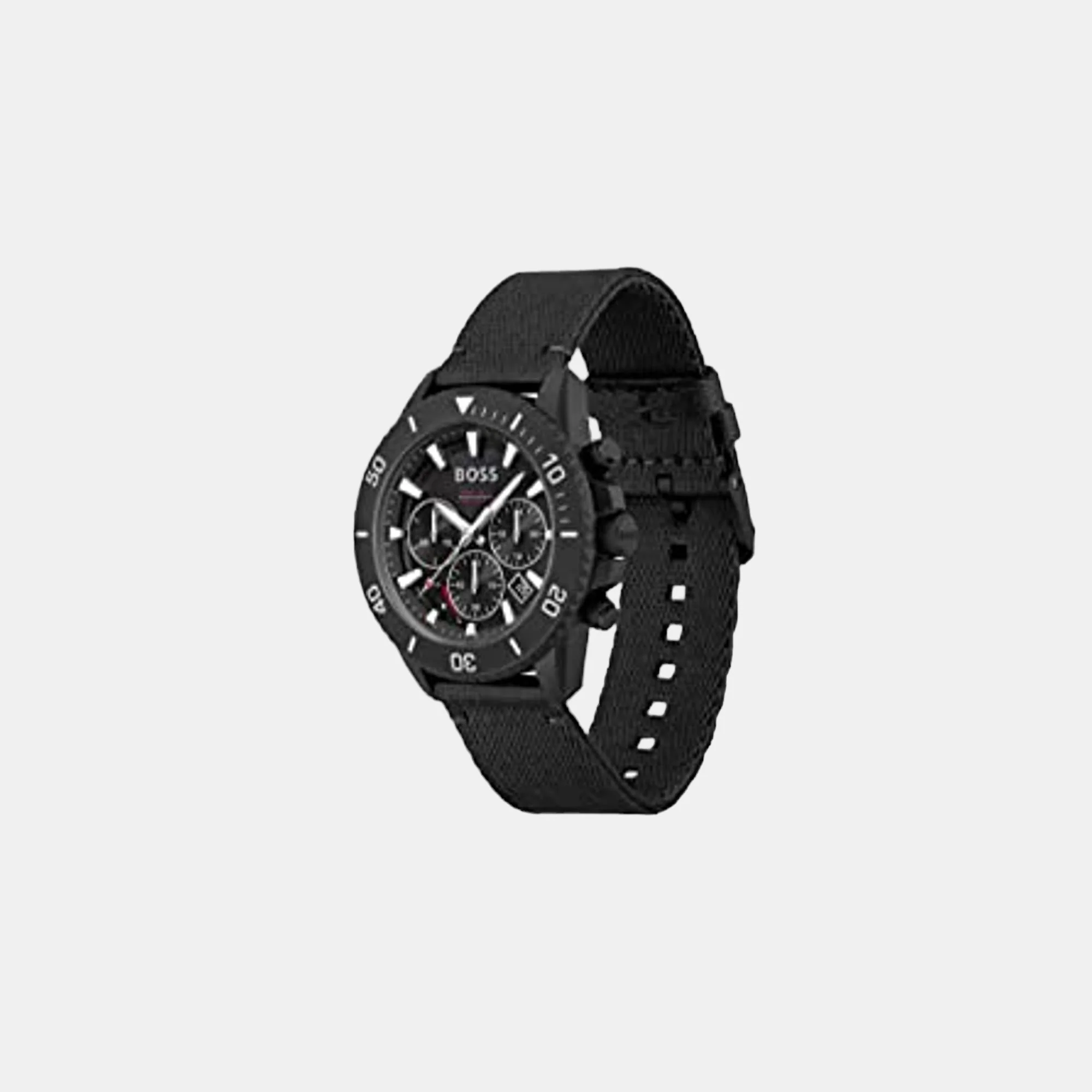 Admiral Men Quartz Black Dial Chronograph Leather Watch 1513918 - Image 2