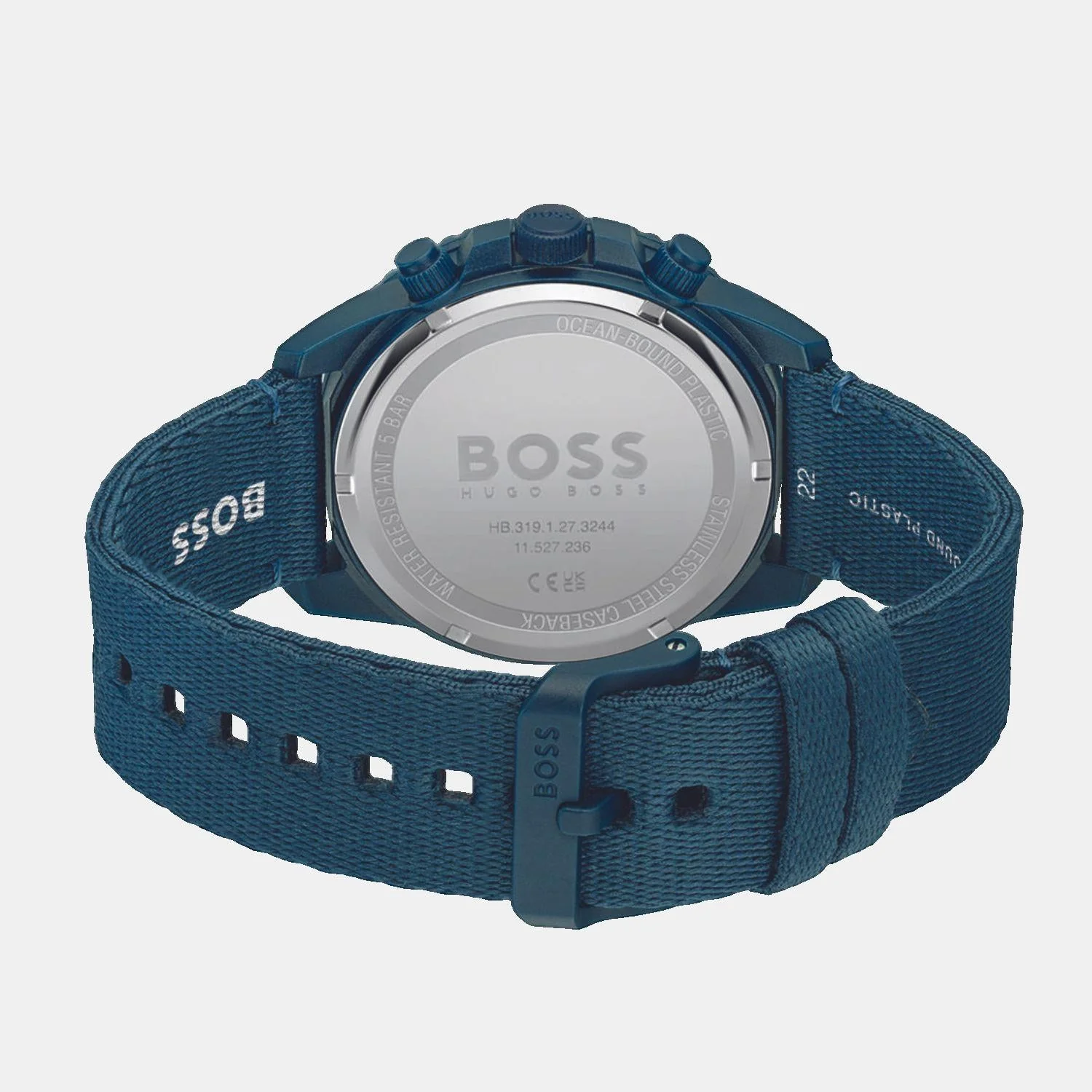 Admiral Men Solar Blue Dial Chronograph Nylon Watch 1513919 - Image 3