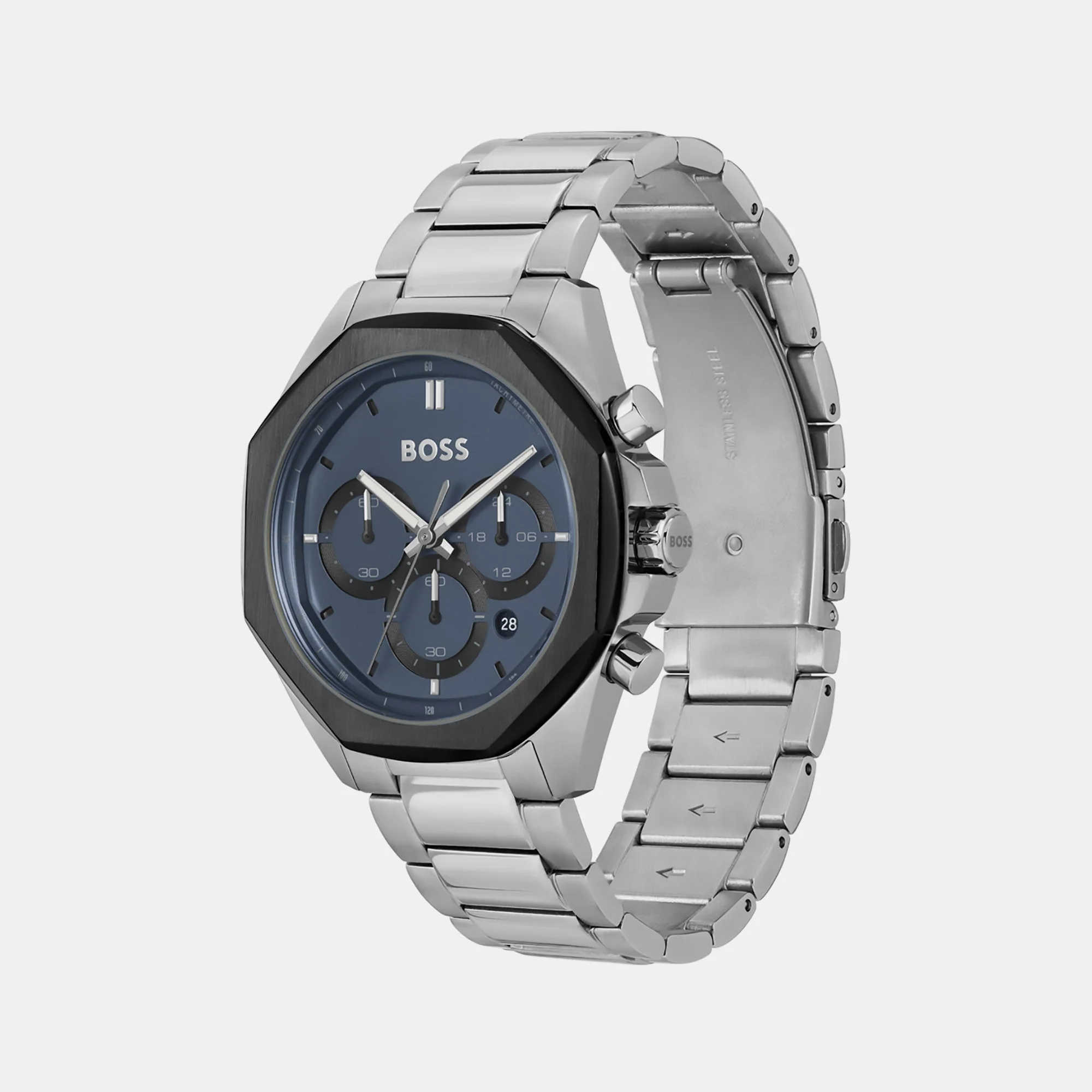 Cloud Men Quartz Blue Dial Chronograph Stainless Steel Watch 1514015 - Image 2