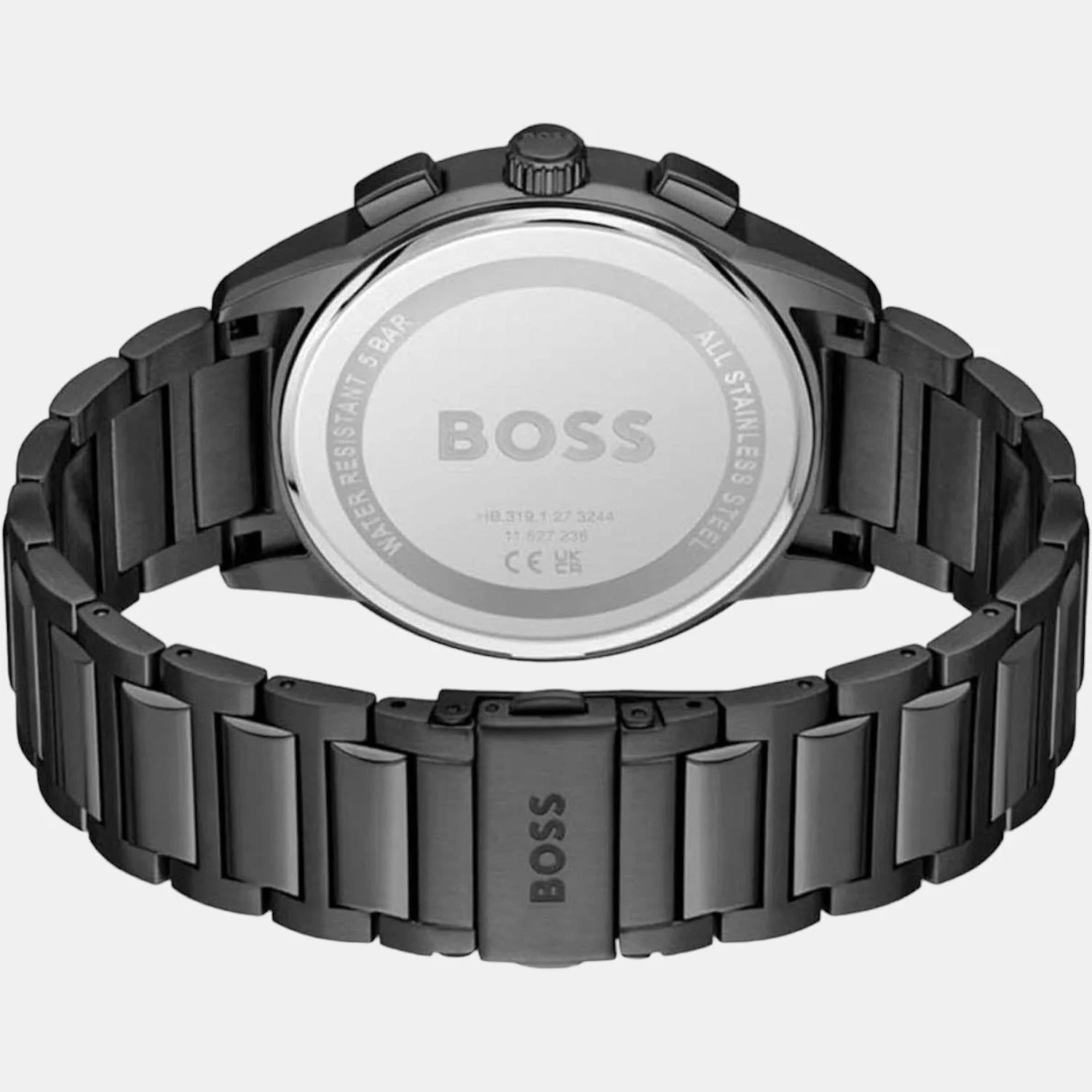 Dapper Men Quartz Black Dial Chronograph Stainless Steel Watch 1513929 - Image 2