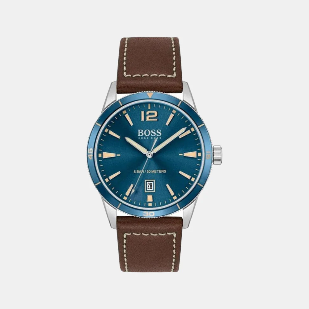 Drifter Men Quartz Blue Dial Analog Leather Watch 1513899
