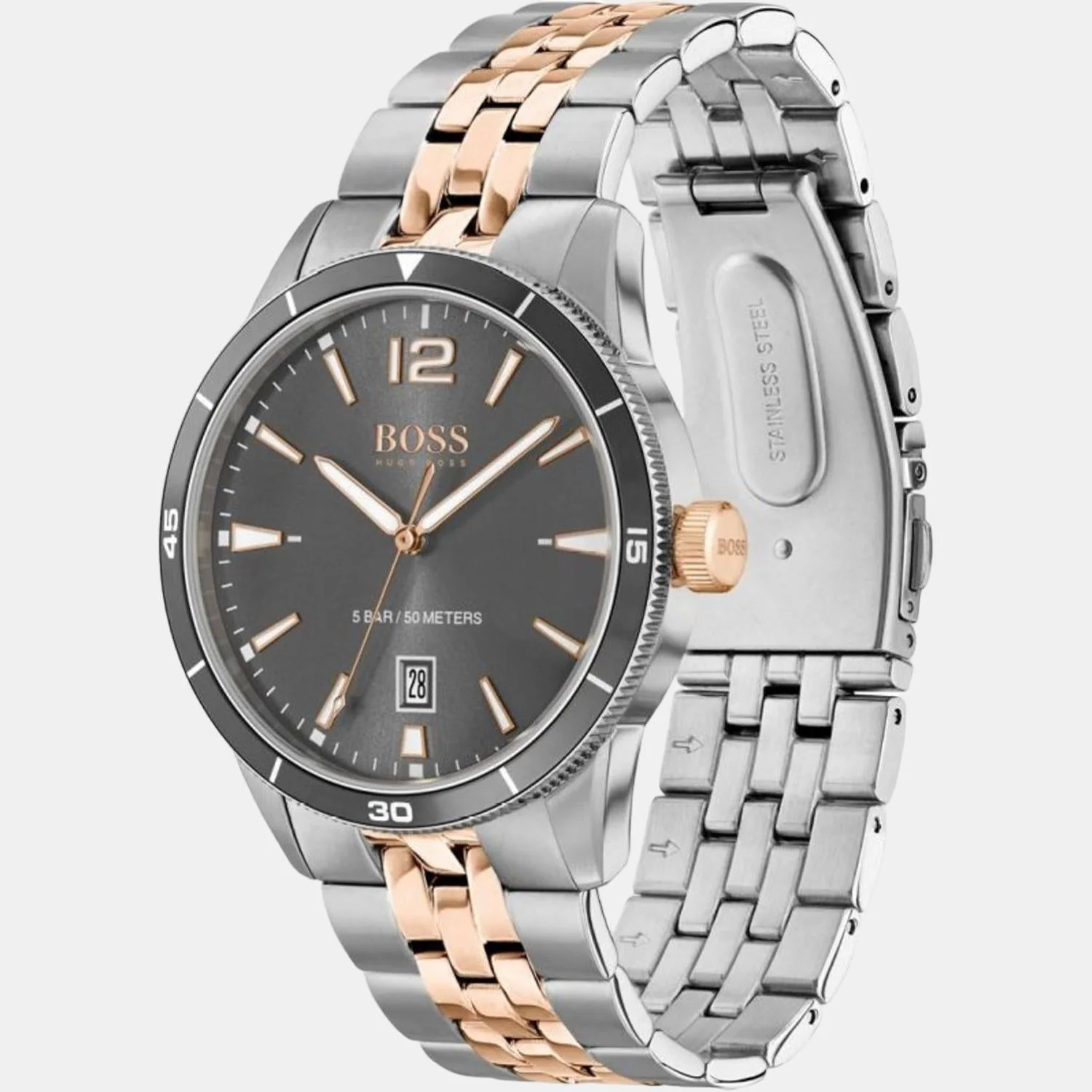 Drifter Men Quartz Grey Dial Analog Stainless Steel Watch 1513903 - Image 3