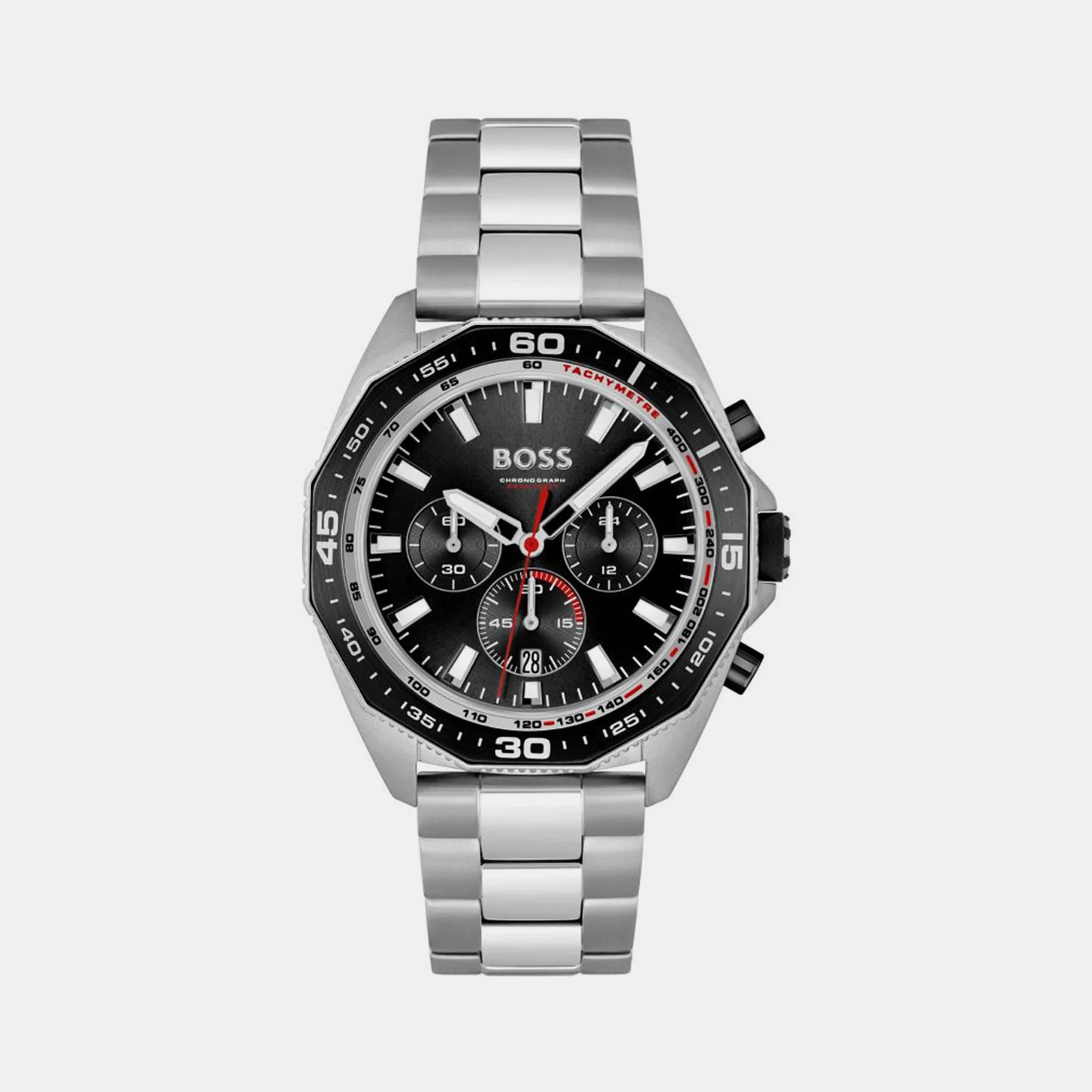 Energy Men Quartz Black Dial Chronograph Stainless Steel Watch 1513971