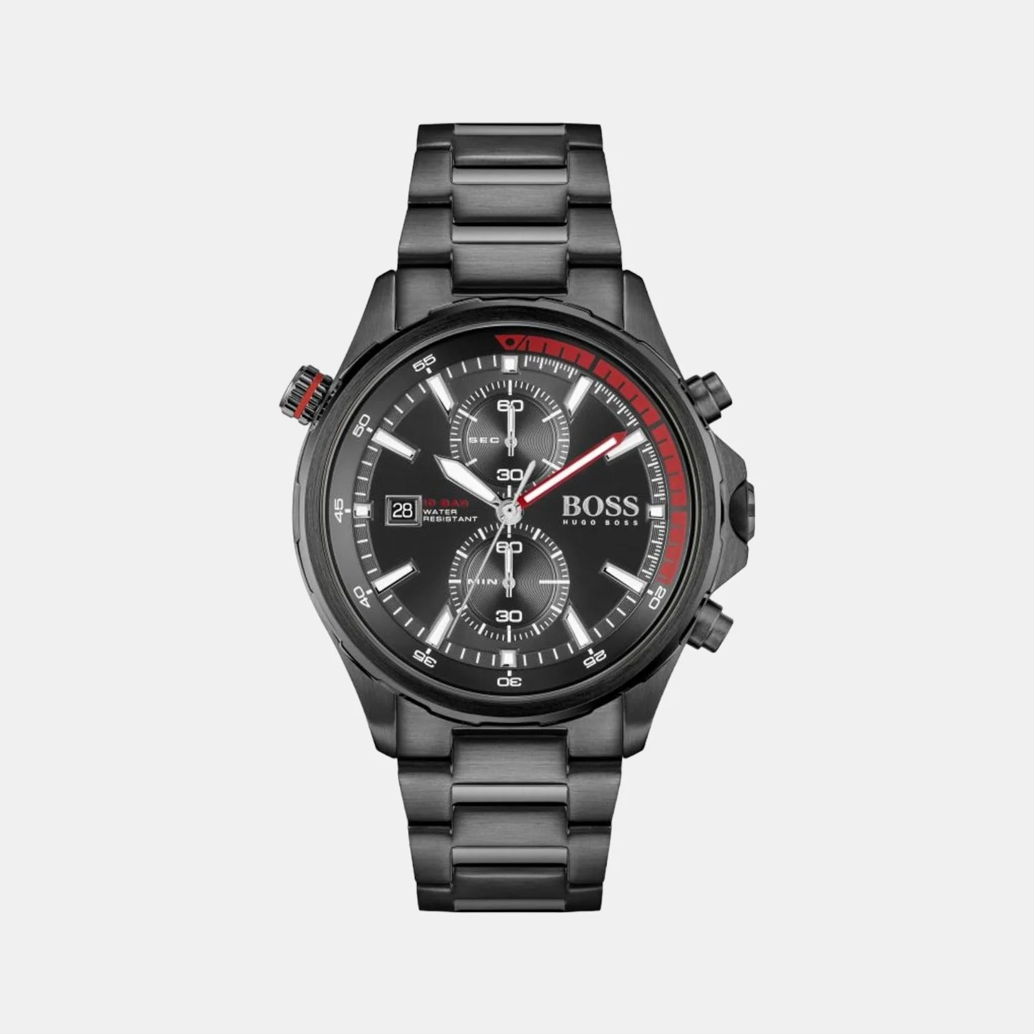 Globetrotter Men Quartz Black Dial Chronograph Stainless Steel Watch 1513825