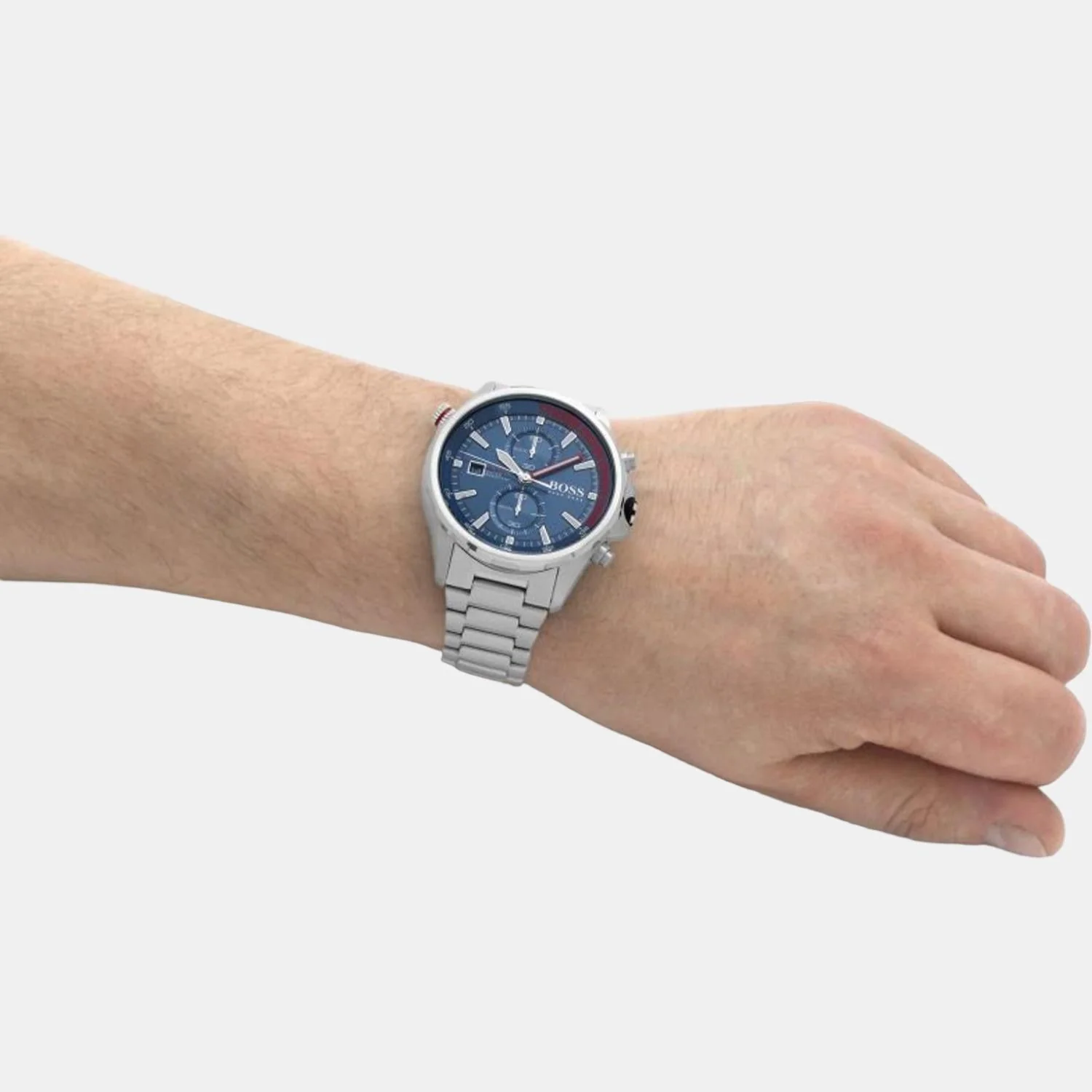 Globetrotter Men Quartz Blue Dial Chronograph Stainless Steel Watch 1513823 - Image 5