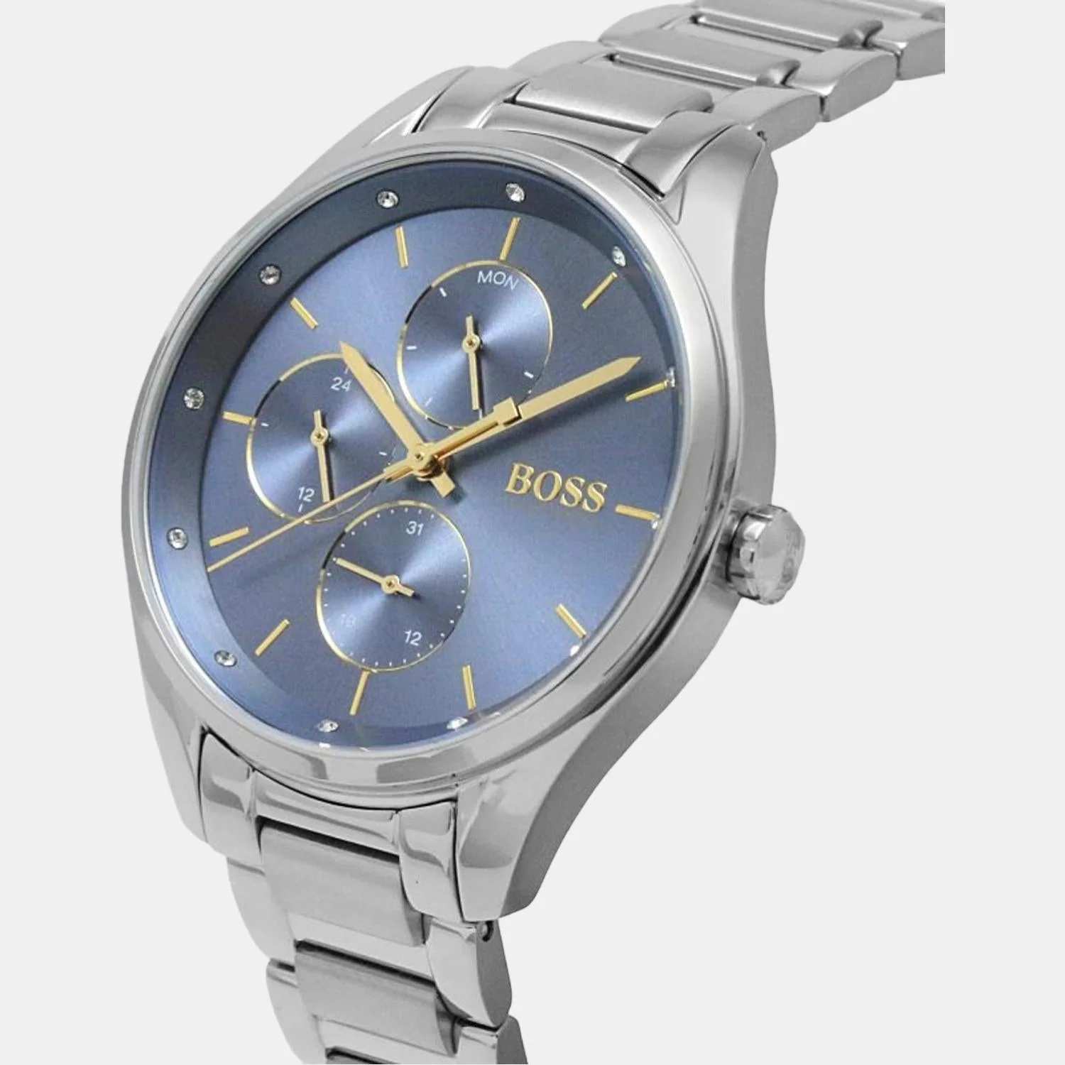 Grand Course Women Quartz Blue Dial Analog Stainless Steel Watch 1502583 - Image 6