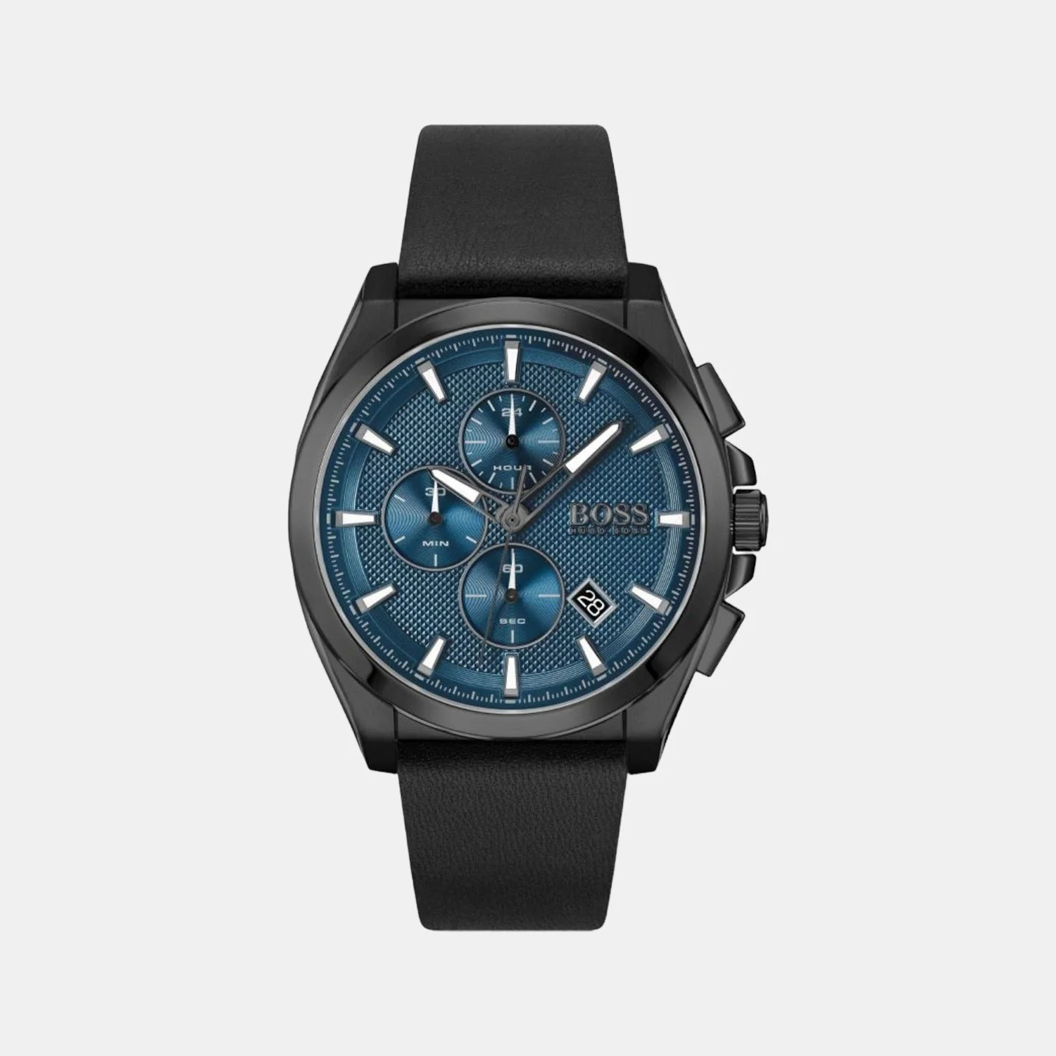 Grandmaster Women Quartz Black Dial Chronograph Leather Watch 1513883
