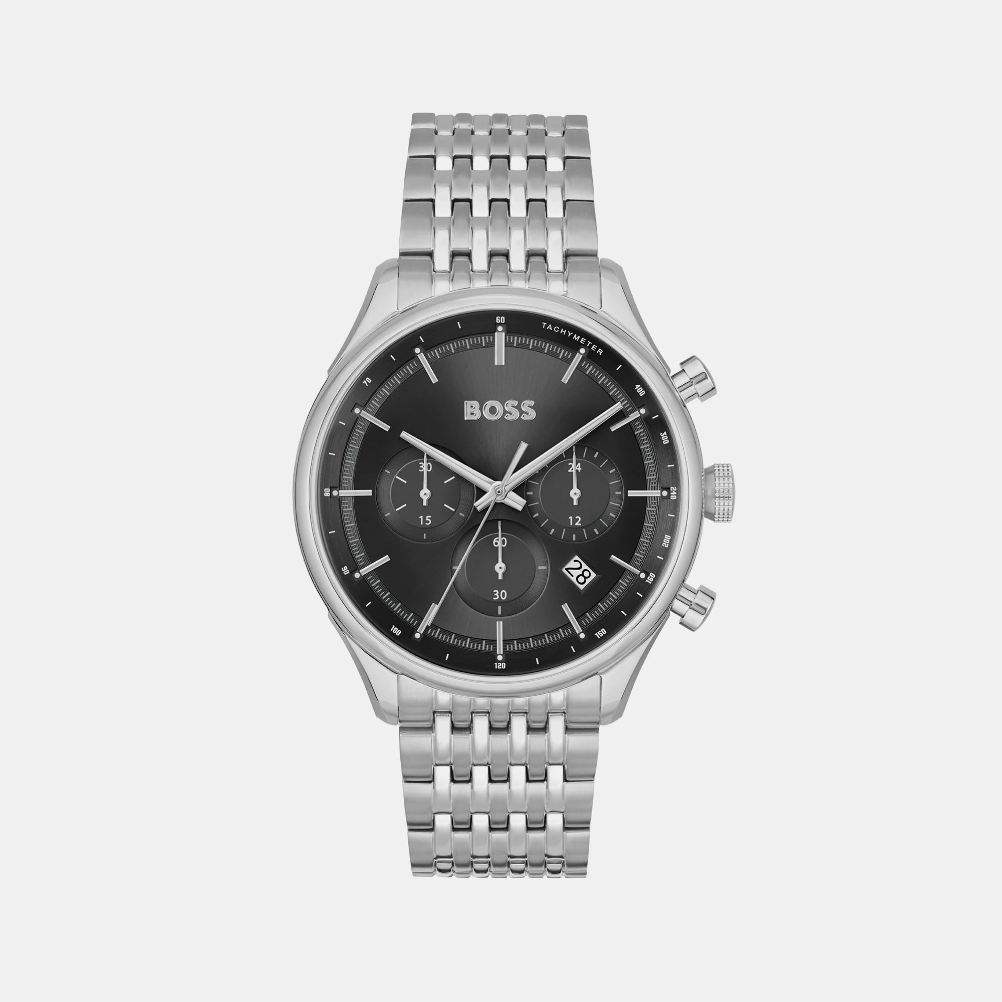 Gregor Men Quartz Black Dial Chronograph Stainless Steel Watch 1514082