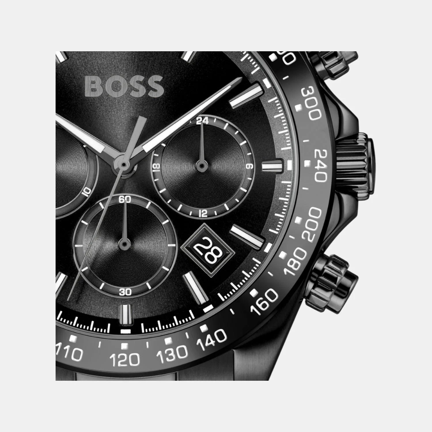 Hero 2.0 Men Quartz Black Dial Chronograph Stainless Steel Watch 1514271 - Image 4