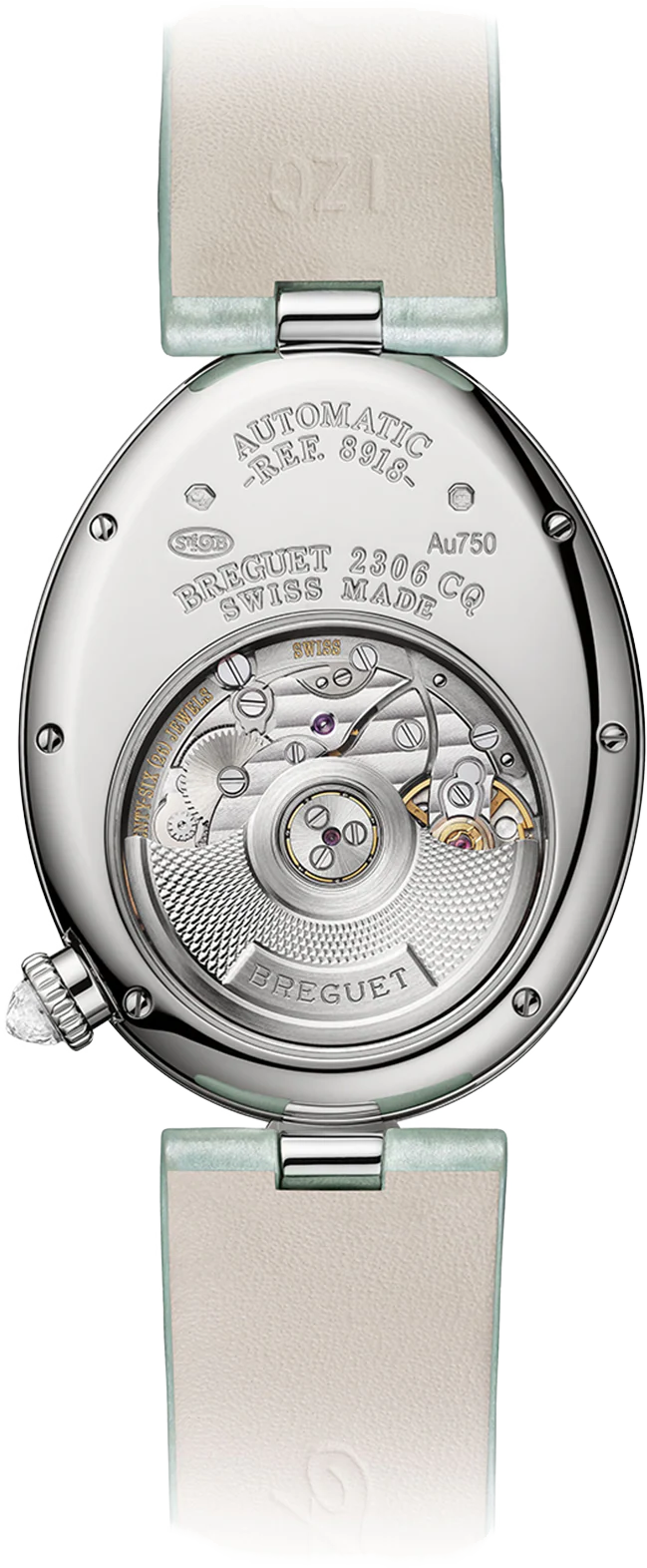 Breguet Reine De Naples Green Strap 36.50 mm for Women - Image 3