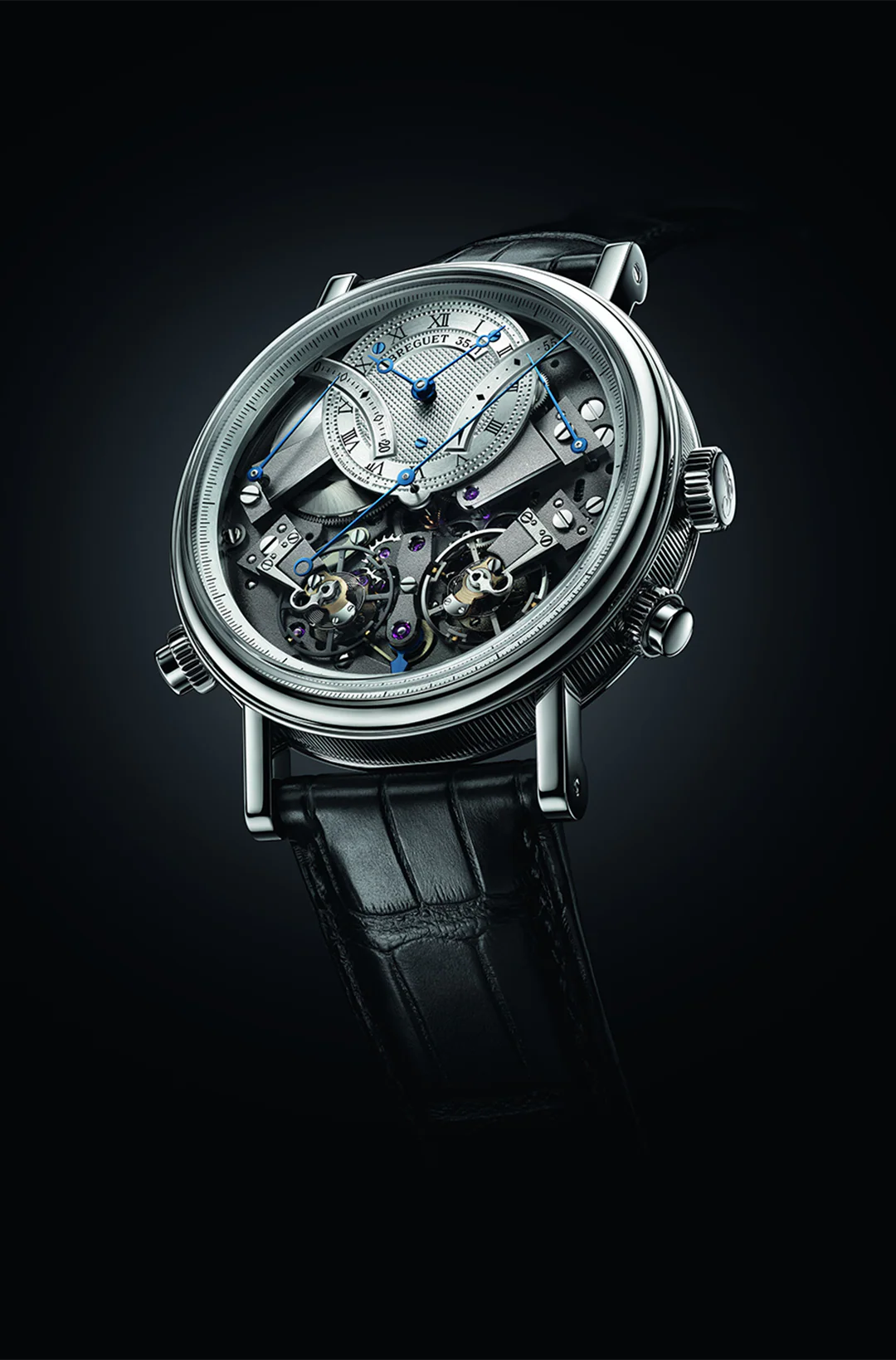 Breguet Tradition 7077 Skeleton Dial Black 44 MM Watch for Men - Image 2
